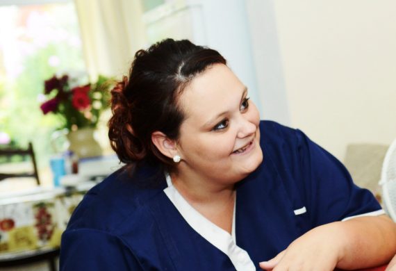 Hands on Care employee expressing the importance of communication