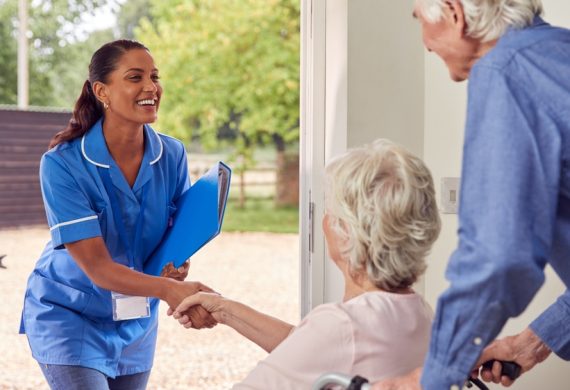 Care Nurse Greeting Residents