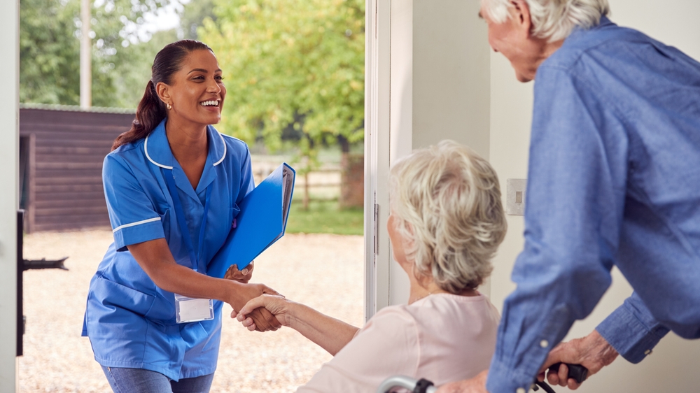 Care Nurse Greeting Residents
